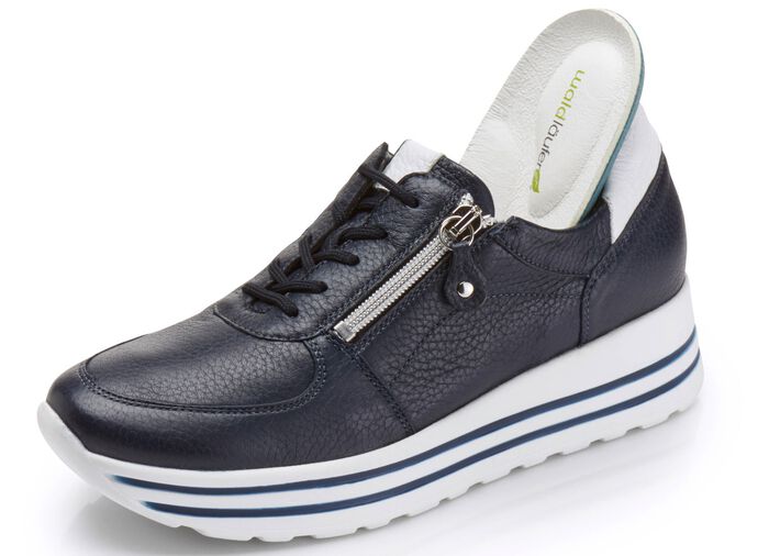 Waldl&auml;ufer, bequeme Damen-Sneaker, Weite H, mit herausnehmbarem Fu&szlig;bett 