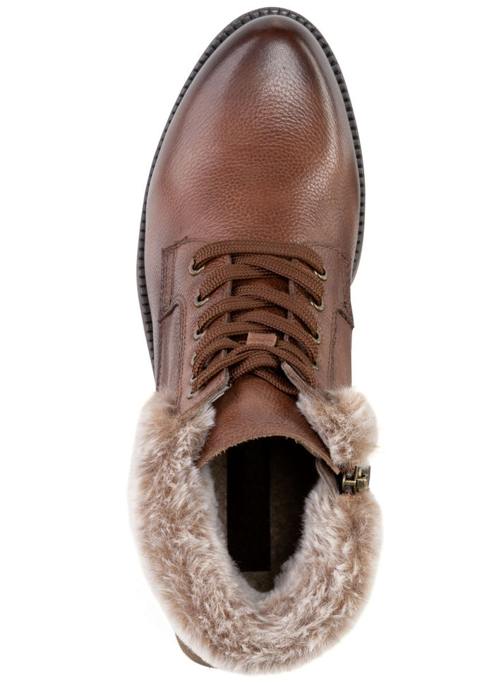 ELENA EDEN, gefütterte Damen-Stiefeletten, Winterschuhe, Weite G, mit herausnehmbarem Fußbett BRAUN