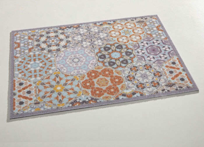 Fußmatte mit rutschhemmender Latex-Rückseite 