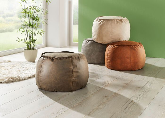 Sitzhocker &oslash; 60 cm DUNKELGR&Uuml;N