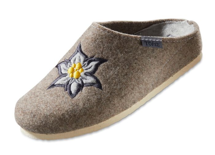 Hausschuh mit anatomisch geformten Fu&szlig;bett BEIGE