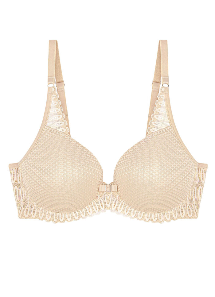 Triumph-Aura Spotlight Bügel-BH mit Elastikspitze CREME