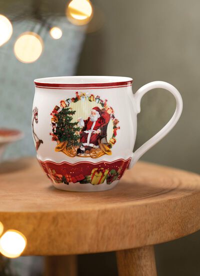 Villeroy & Boch Henkelbecher mit Weihnachtsmann-Motiv 