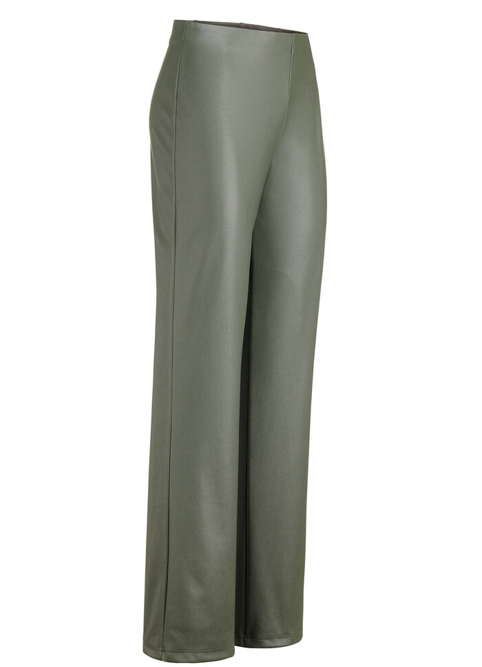 Hose mit ausgestellter Fu&szlig;weite OLIV
