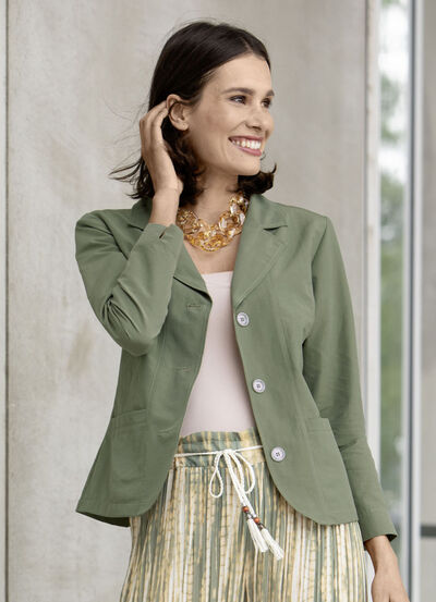 Blusenjacke  mit Schulterpolster 