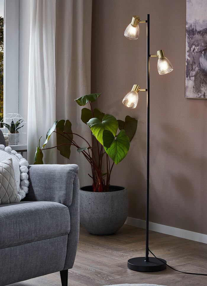 Moderne Stehleuchte, 3-flammig 