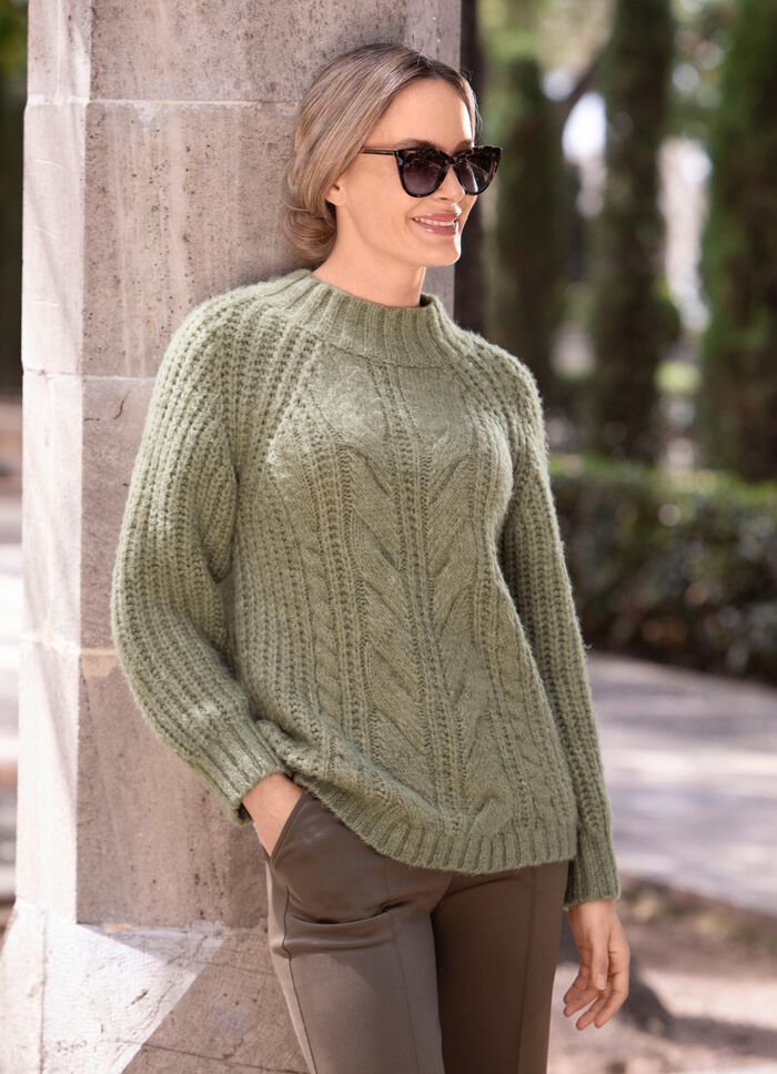 Pullover in flauschig weichem Grobstrick 