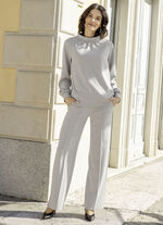 Sweatshirt mit Stehkragen GRAU