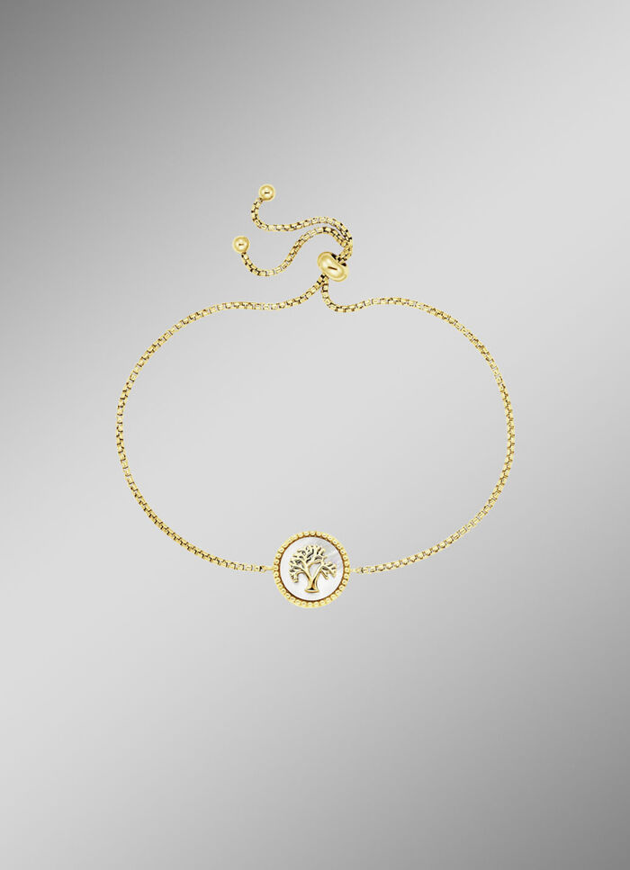 Lebensbaum Armband mit Perlmutteinlage 