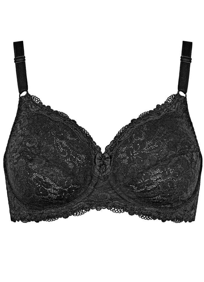 Triumph-Compliment Bügel-BH mit hübscher Spitze SCHWARZ