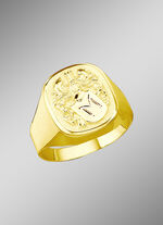 Herrenring mit glänzendem Wappen 