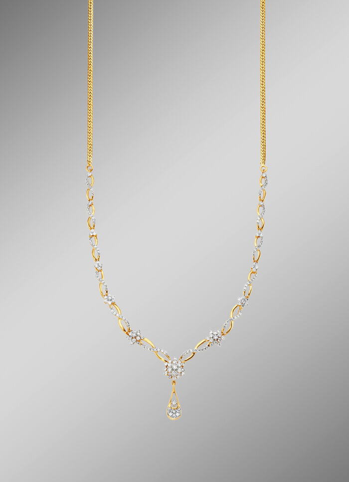 Halskette mit 160 Brillanten 