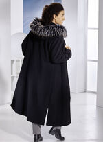 Mantel mit abnehmbarer Kapuze 