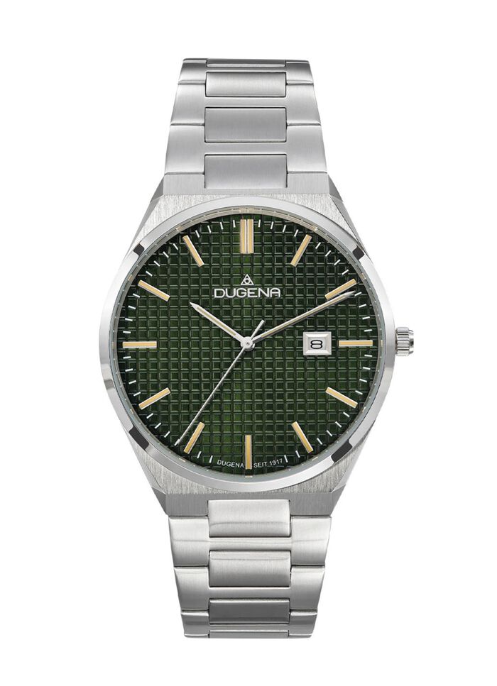 Dugena-Quartz-Herrenuhr mit Edelstahlbandgeh&auml;use 