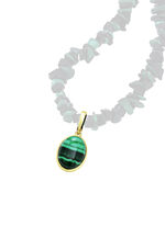 Anhänger mit echt Malachit 