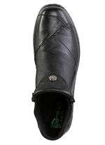 ELENA EDEN Bootie mit dezenter Knitter-Struktur und Metallschmuck SCHWARZ