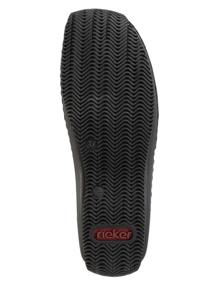 Rieker, klassische Damen-Slipper, mit Reißverschluss SCHWARZ