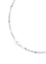 Diamantierte Zopfkette mit Karabinerverschluss 