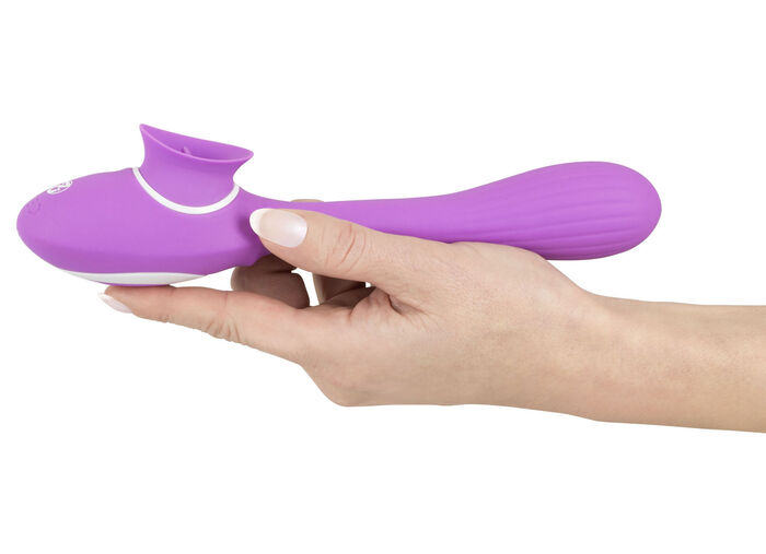 Rabbitvibrator mit Leckfunktion  
