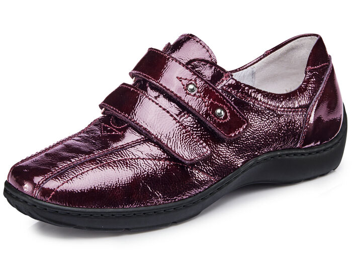 Waldläufer, bequeme Damen-Slipper, Weite H, mit herausnehmbarem Fußbett BURGUND