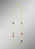 Farbenfrohe Eleganz: Halskette mit Quarzen in verschiedenen Farben 