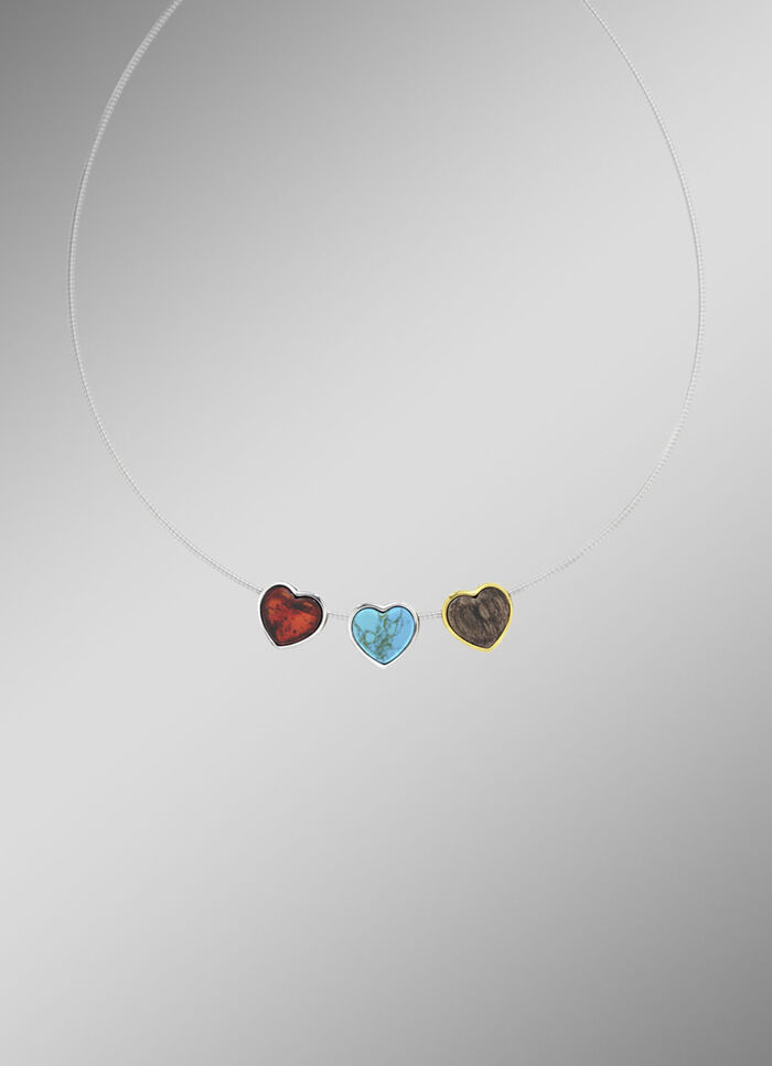 Herz-Anhänger mit Türkis 