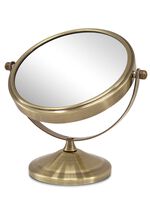 Kosmetik-Spiegel mit stabilem Metallgeh&auml;use GOLD