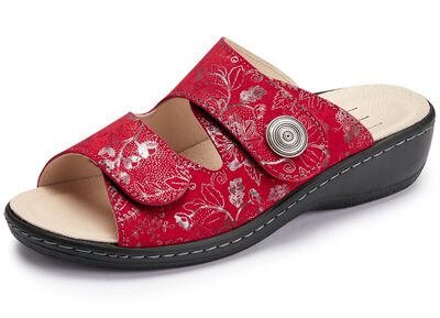 ELENA EDEN, klassische Damen-Pantoletten, Weite H, mit herausnehmbaren Fu&szlig;bett 