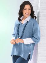 Pulli in sehr kuscheliger Qualität HELLBLAU MELIERT