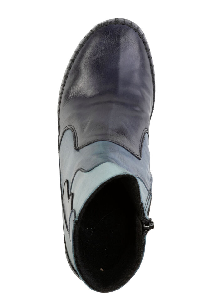 Gemini, modische Damen-Stiefeletten, Winterschuhe, Weite G, mit Reißverschluss BLAU