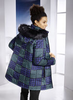 Jacke mit Hahnentritt-Dessin 