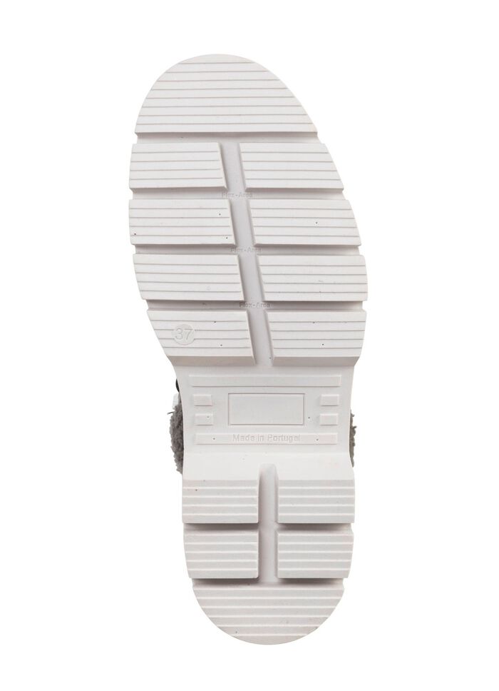 ELENA EDEN Schn&uuml;r-Stiefelette mit kuscheligem Teddy-Kragen SCHWARZ