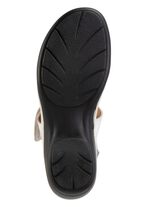 ELENA EDEN, schicke Damen-Sandalen, Weite H, mit herausnehmbarem Fu&szlig;bett ECRU