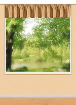 Querbehang mit Universalschienenband 