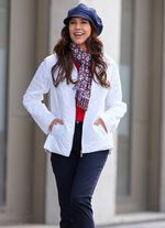 Jacke mit Reißverschlussleiste WEISS