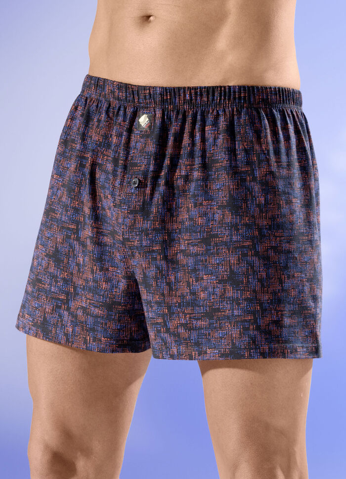 Viererpack Boxershorts mit knöpfbarem Eingriff 
