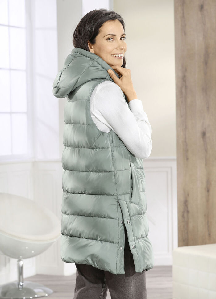 Weste mit fester Kapuze 