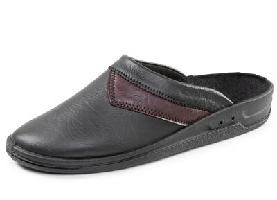 Klassische Herren-Pantoletten, mit anatomisch geformtem Fu&szlig;bett 