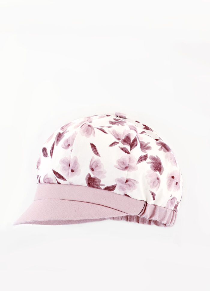 Modische Damen-Ballonmütze mit Elastikeinsatz ROSÉ