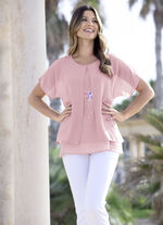 Tunika mit dekorativem Motiv-Druck 