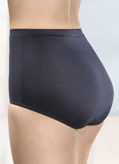 brio lingerie Fünferpack Slips mit dezent glänzenden Abschlüssen 