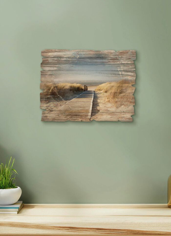 Holzbild im Vintage-Charakter 