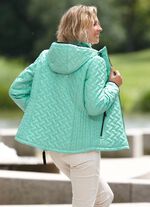 Jacke mit figurschmeichelnder Längssteppung seitlich AQUA