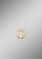 Anh&auml;nger mit synth. Zirkonia 