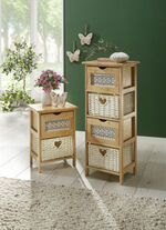 Romantische Kommodenserie aus Bambus NATUR