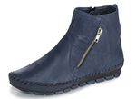 Gemini, bequeme Damen-Stiefeletten, Weite G, mit herausnehmbarem Fu&szlig;bett BLAU