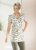 Longshirt mit dezenter Kr&auml;uselung 