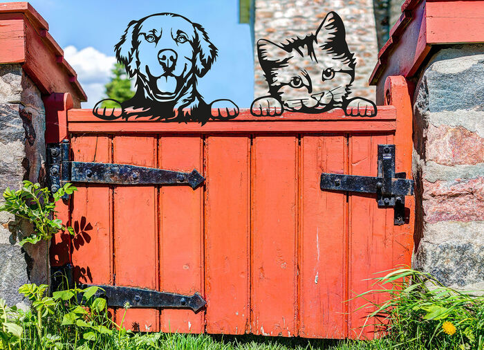 Zaunfigur aus Spezialstahl 