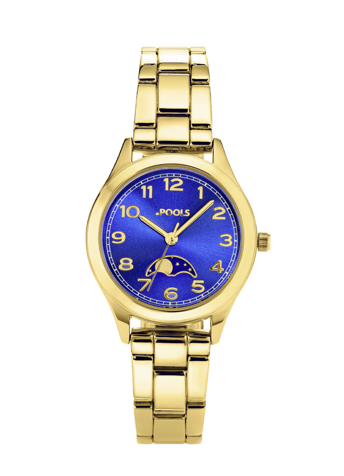 Quartz-Partneruhr von Pools mit Mondphasen 