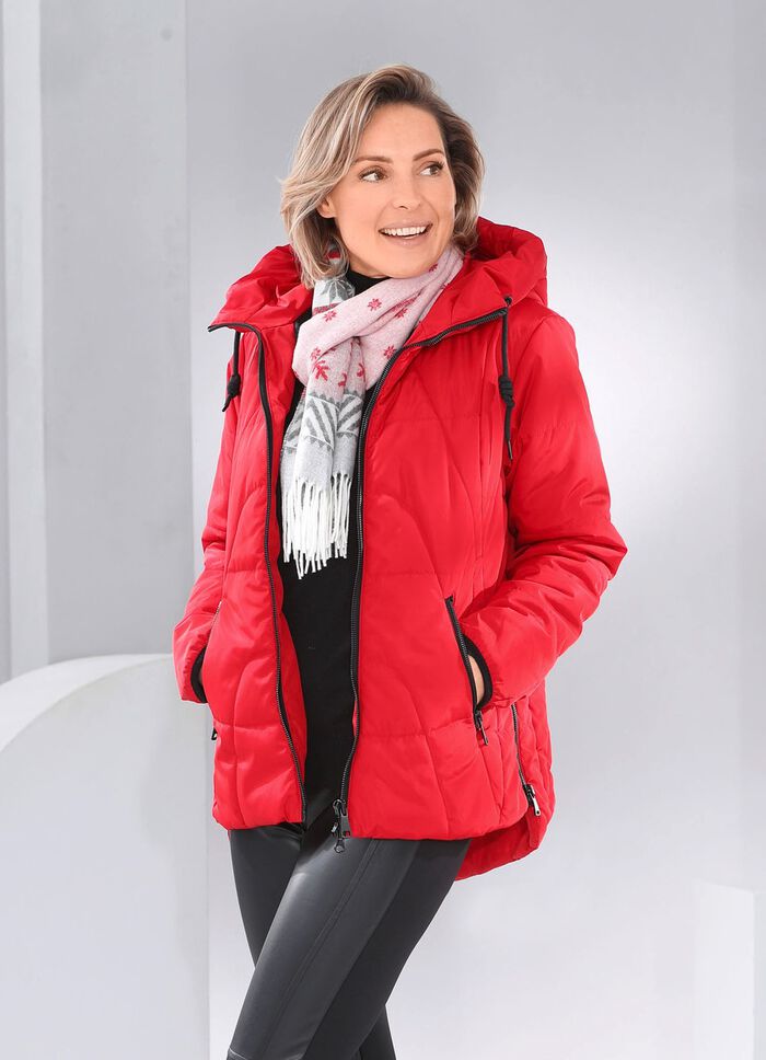 Jacke mit verl&auml;ngertem R&uuml;ckteil 